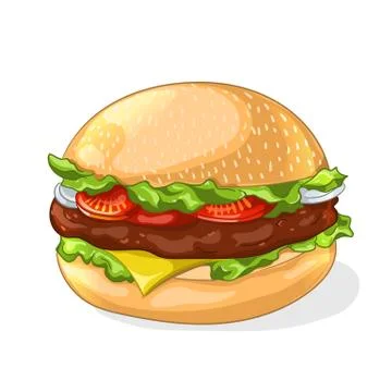 Hamburger icon. Vector illustration Stock Illustration