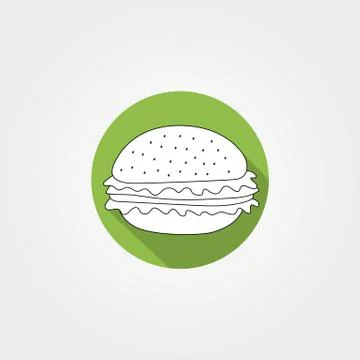 Hamburger icon vector illustration Stock Illustration