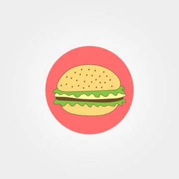 Hamburger icon vector illustration Stock Illustration