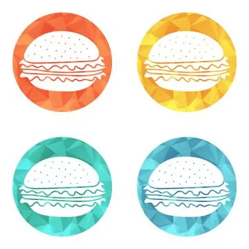 Hamburger icon vector illustration Stock Illustration