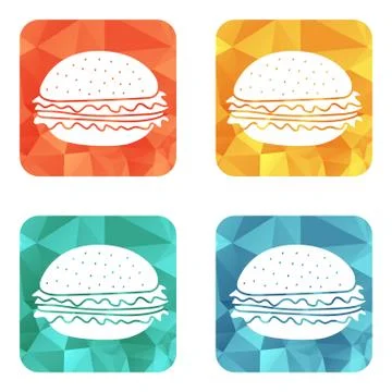 Hamburger icon vector illustration Stock Illustration
