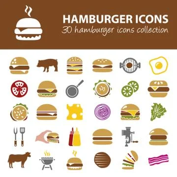 Hamburger icons Stock Illustration
