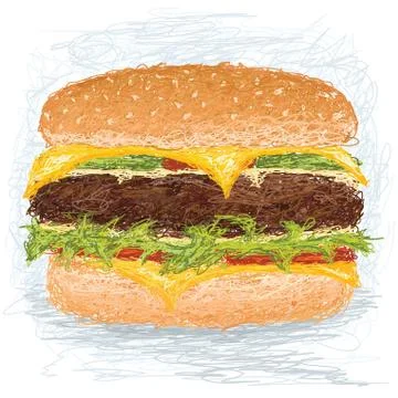 Hamburger Stock Illustration