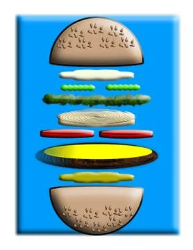 Hamburger Illustrazione stock