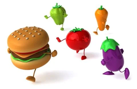 Hamburger Stock Illustration