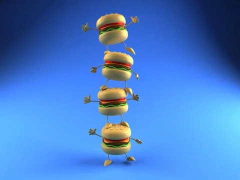 Hamburger Illustrazione stock