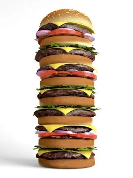 Hamburger Stock Illustration