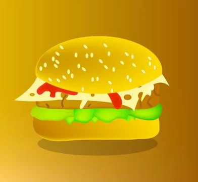 Hamburger Stock Illustration