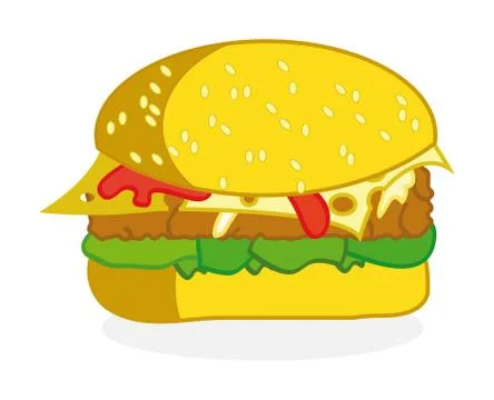 Hamburger Stock Illustration