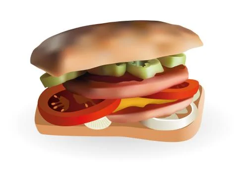 Hamburger Stock Illustration