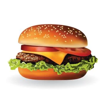 Hamburger Stock Illustration
