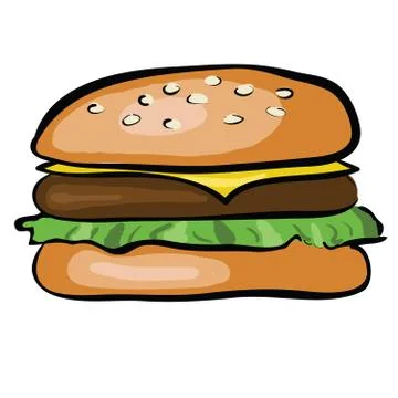 Hamburger Illustrazione stock