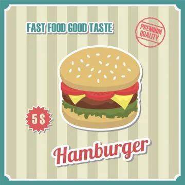 Hamburger 스톡 일러스트