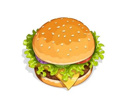 Hamburger Stock Illustration