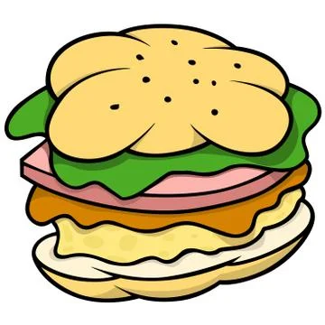 Hamburger Illustrazione stock