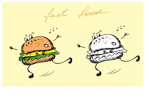 Hamburger Stock Illustration