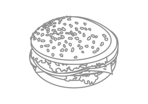 Hamburger Illustrazione stock