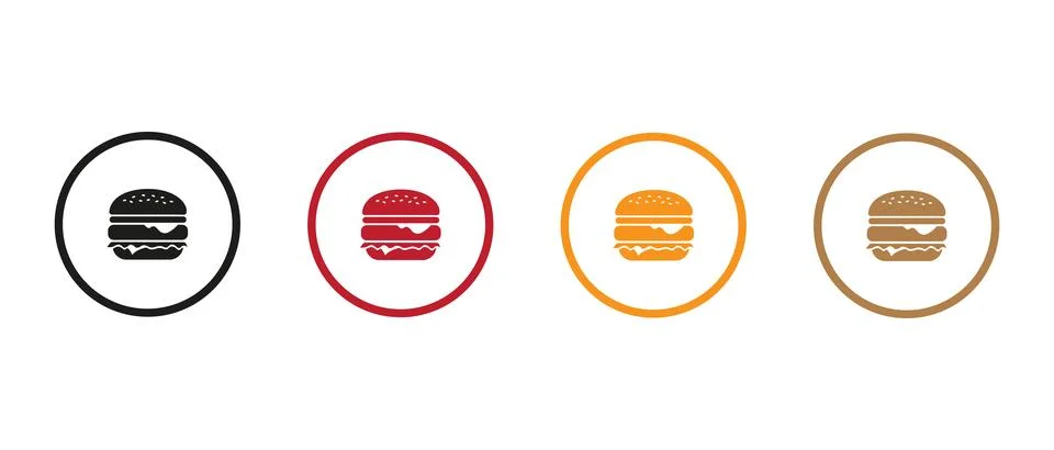 Hamburger Illustrazione stock