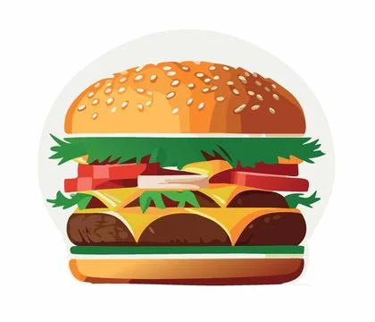 Hamburger Stock Illustration