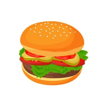 Hamburger Stock Illustration