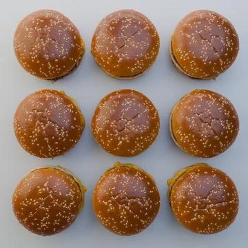 Hamburger isolated on white background Stock Illustration