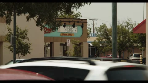 Hamburger joint, down town las cruces nm. Stockbeeldmateriaal 137542281