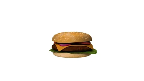 Hamburger. Looped Stock Footage 90947195