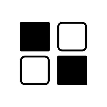 Hamburger menu button outline icon. Symbol, logo illustration for mobile concept Stock Illustration