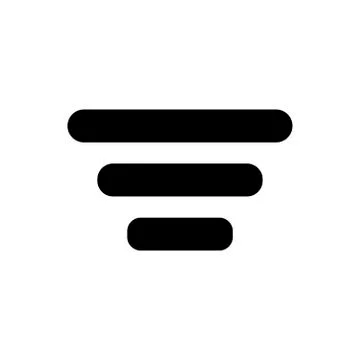 Hamburger menu button outline icon. Symbol, logo illustration for mobile concept Stock Illustration