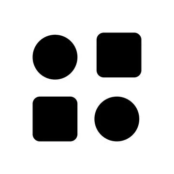 Hamburger menu button outline icon. Symbol, logo illustration for mobile concept Stock Illustration