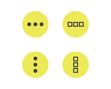Hamburger menu icon, buttons for website, UI navigation, mobile app, presen.. Stock Illustration