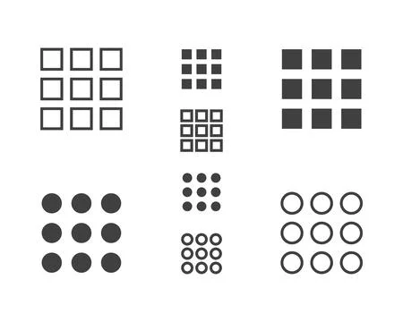 Hamburger menu icon, buttons for website, UI navigation, mobile app, presen.. Illustrazione stock