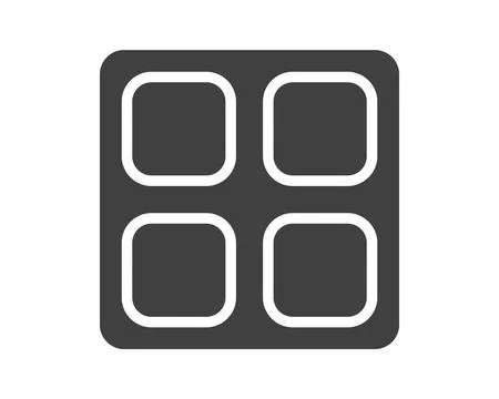 Hamburger menu icon, buttons for website, UI navigation, mobile app, presen.. Stock Illustration