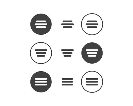 Hamburger menu icon, buttons for website, UI navigation, mobile app, presen.. Stock Illustration