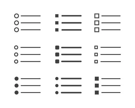 Hamburger menu icon, buttons for website, UI navigation, mobile app, presen.. Illustrazione stock