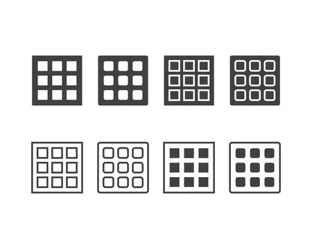 Hamburger menu icon, buttons for website, UI navigation, mobile app, presen.. Stock-Illustration