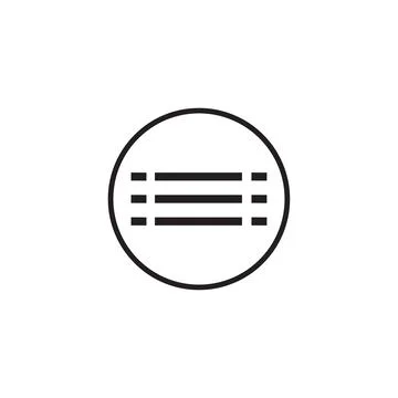 Hamburger Menu Icon - Vector illustration. Stock Illustration