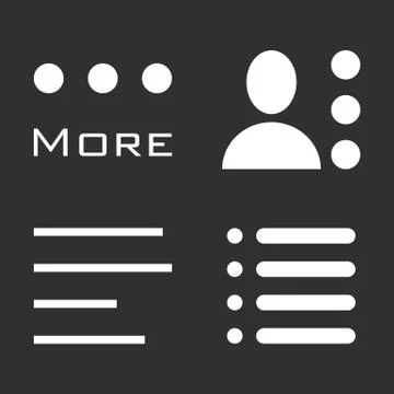 Hamburger Menu Icons Set. Stock Illustration