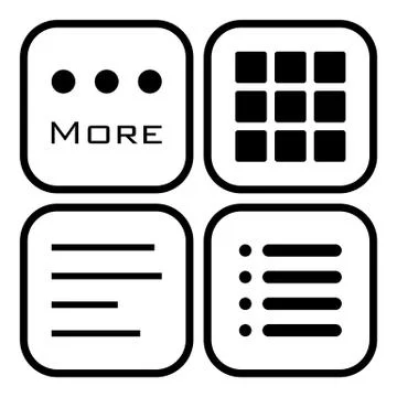 Hamburger Menu Icons Set. 스톡 일러스트