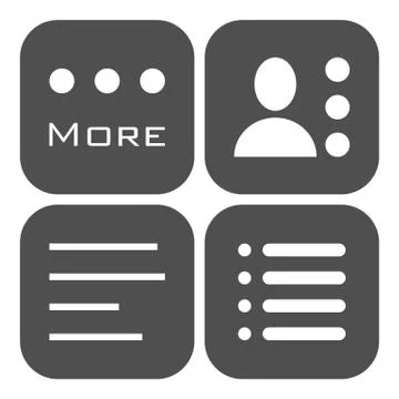 Hamburger Menu Icons Set. 스톡 일러스트