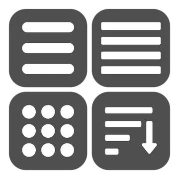Hamburger menu icons set. 스톡 일러스트