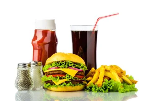 Hamburger menu Foto stock