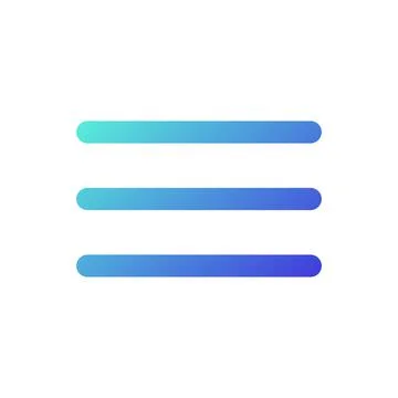 Hamburger menu pixel perfect gradient linear ui icon Stock Illustration