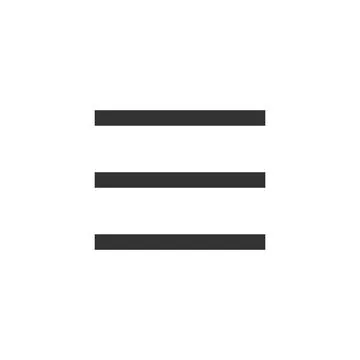 Hamburger like menu pixelated ui icon Stock Illustration