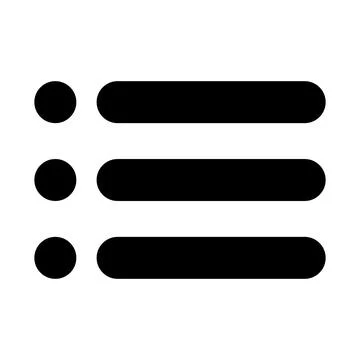 Hamburger menu silhouette icon. Web graphic icons. Vector. Stock Illustration