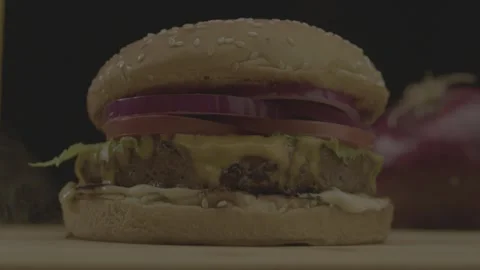 Hamburger packshot 3 動画素材 248696859