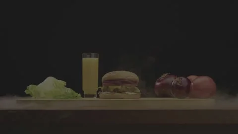 Hamburger packshot 5 動画素材 248696665