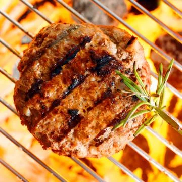Hamburger patty Stock Photos