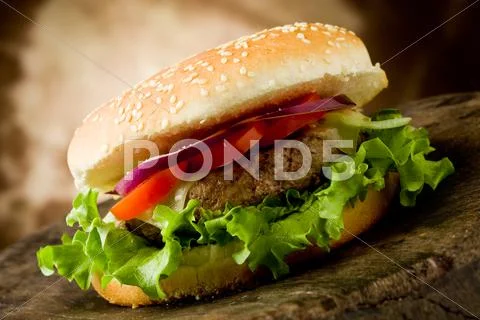 Hamburger Stock Photos
