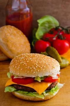Hamburger Stock Photos